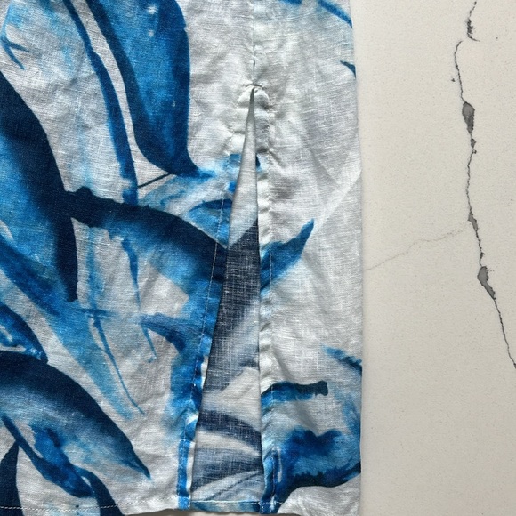 Chico’s Linen Tunic Length Blouse - Picture 9 of 9